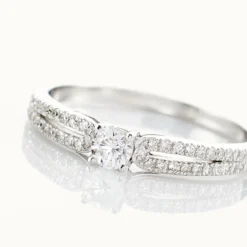 Bague Solitaire Katalina Or Blanc Diamant