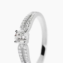 Bague Solitaire Katalina Or Blanc Diamant