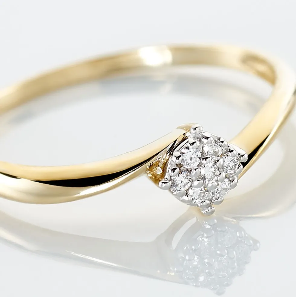 Bague Solitaire Lysia Or Jaune Diamant