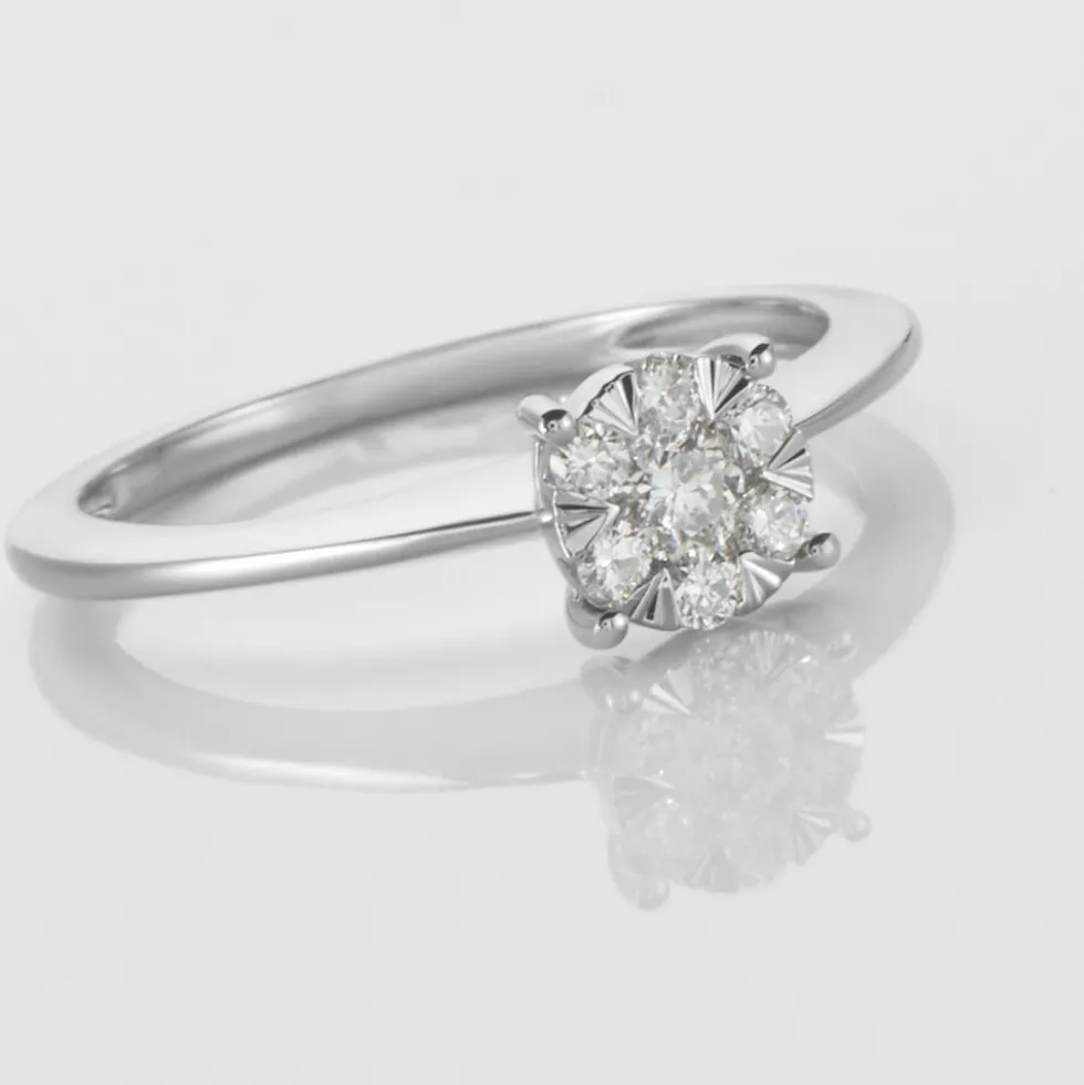 Bague Solitaire Or Blanc Dream Diamants