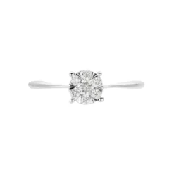 Bague Solitaire Or Blanc Dream Diamants