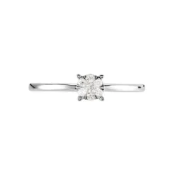 Bague Solitaire Or Blanc Dream Diamants