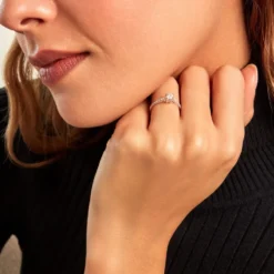 Bague Solitaire Or Blanc Nyala Diamants