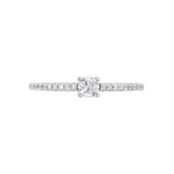 Bague Solitaire Or Blanc Nyala Diamants