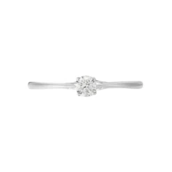 Bague Solitaire Or Blanc Solenia Diamant