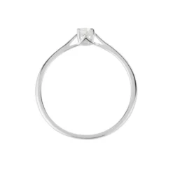 Bague Solitaire Or Blanc Solenia Diamant