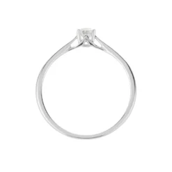 Bague Solitaire Or Blanc Solenia Diamant