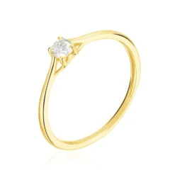 Bague Solitaire Or Jaune Solenia Diamant