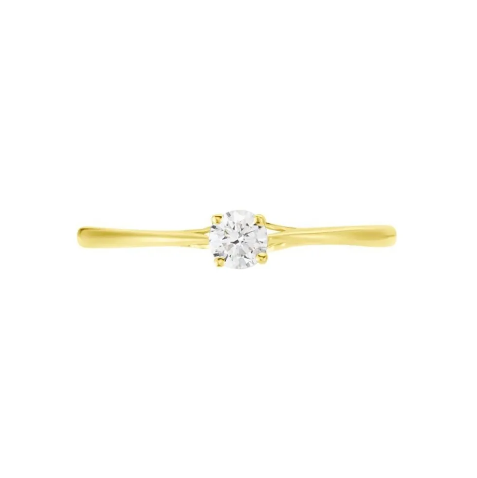Bague Solitaire Or Jaune Solenia Diamant