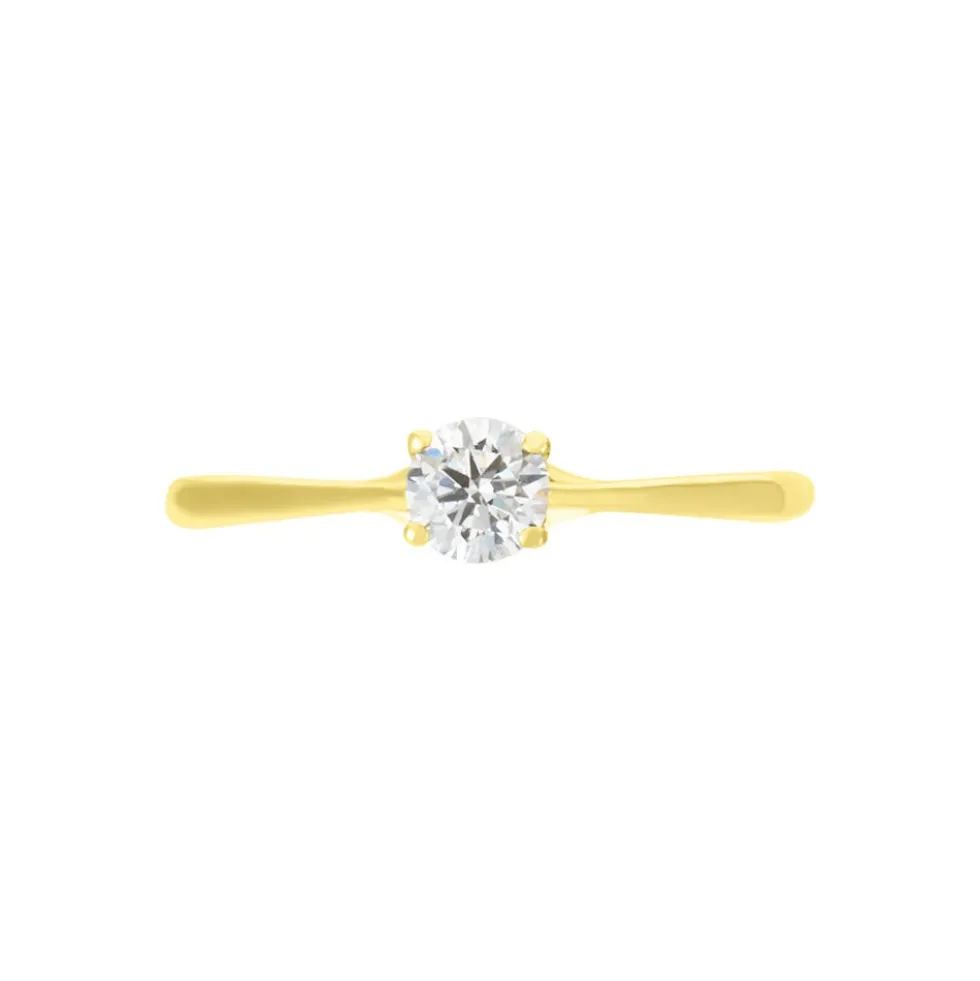 Bague Solitaire Or Jaune Solenia Diamant