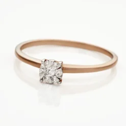 Bague Solitaire Or Rose Dream Diamants