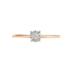 Bague Solitaire Or Rose Dream Diamants