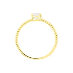 Bague Solitaire Renate Or Jaune Oxyde De Zirconium