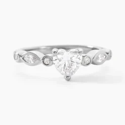 Bague Solitaire Sagan Argent Blanc Oxyde De Zirconium