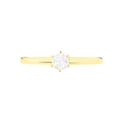 Bague Solitaire Seynabou Or Jaune Diamant