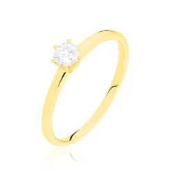 Bague Solitaire Seynabou Or Jaune Diamant