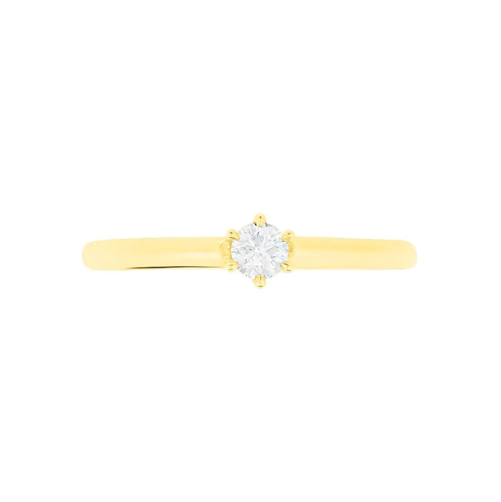 Bague Solitaire Shannel Or Jaune Diamant