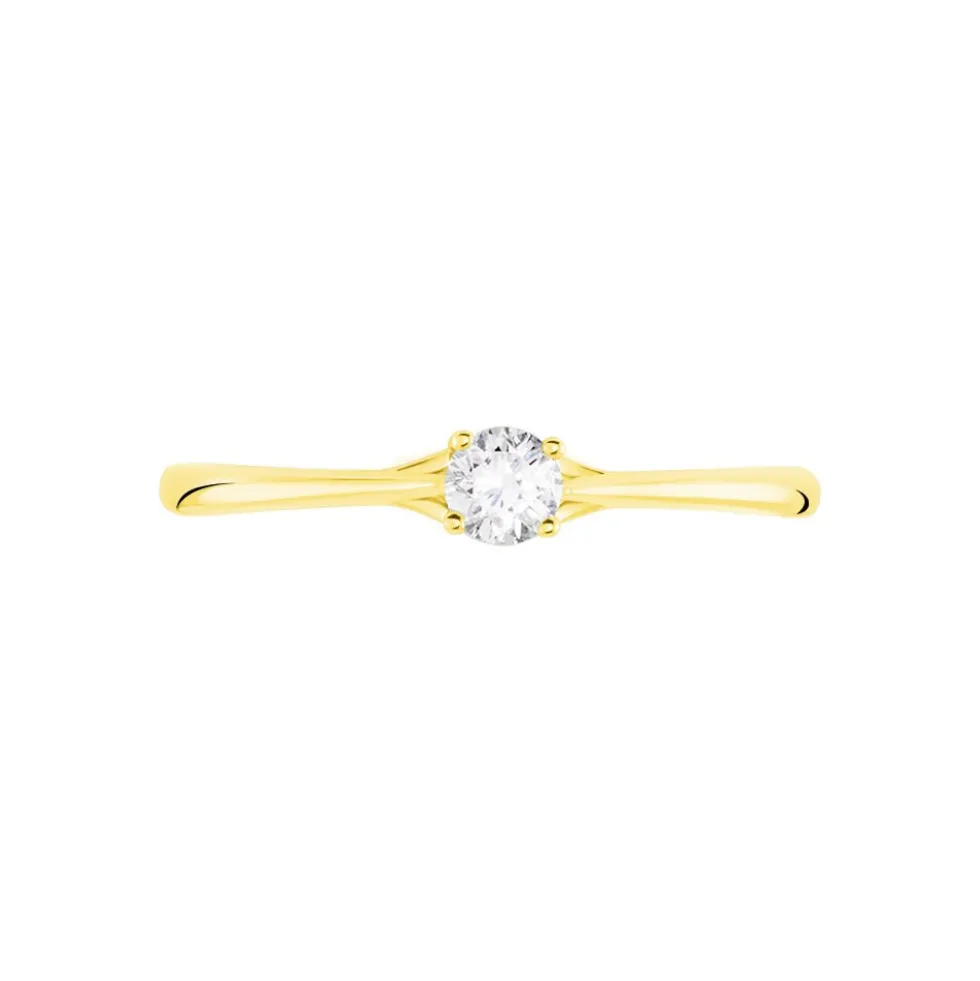 Bague Solitaire Solenia Or Jaune Diamant