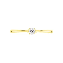 Bague Solitaire Solenia Or Jaune Diamant