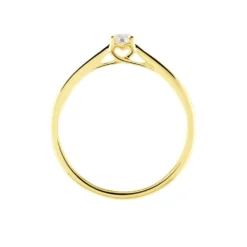 Bague Solitaire Vicoeuria Or Jaune Diamant