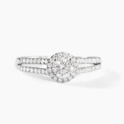 Bague Sosanna Platine Blanc Diamant Synthétique