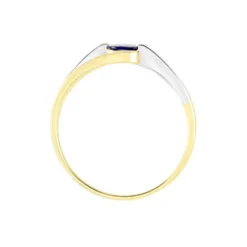 Bague Sylvene Or Bicolore Saphir