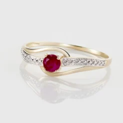 Bague Tanissia Or Jaune Rubis