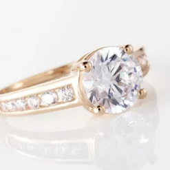 Bague Tatjana Or Rose Oxyde De Zirconium