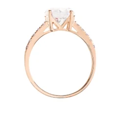 Bague Terese Or Rose Oxyde De Zirconium