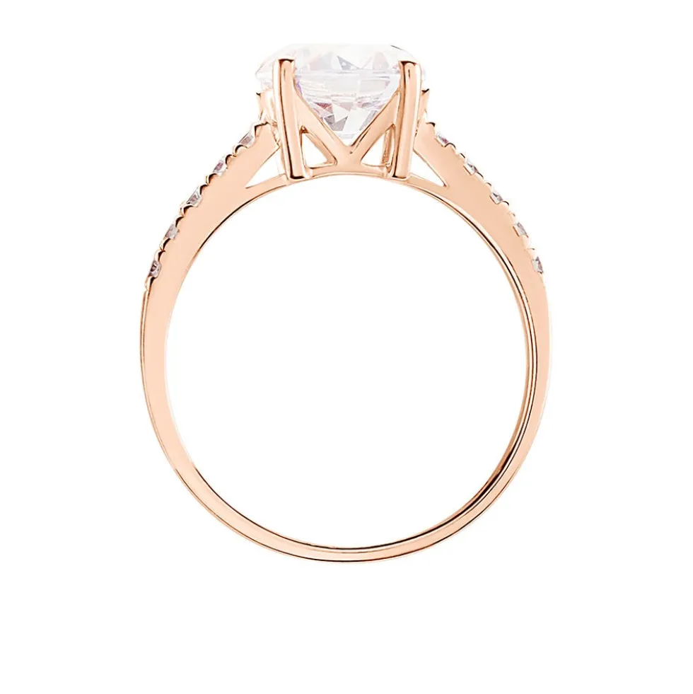Bague Terese Or Rose Oxyde De Zirconium
