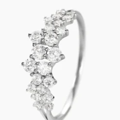 Bague Tokyo Or Blanc Oxyde De Zirconium