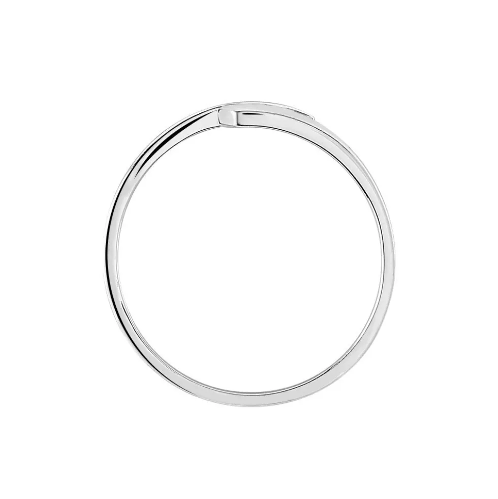 Bague Trilogie Or Blanc Diamant