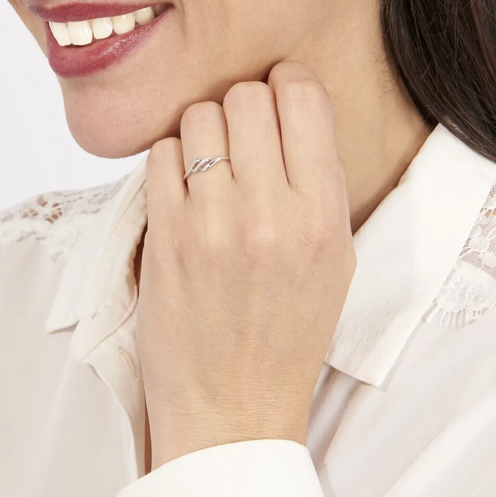 Bague Tylane Or Blanc Diamant Divers