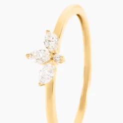 Bague Vasilica Or Jaune Diamant Synthétique