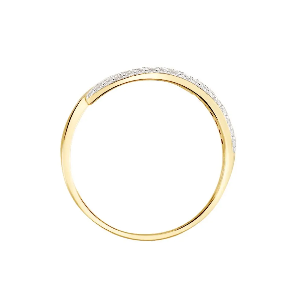 Bague Vero Or Jaune Oxyde De Zirconium