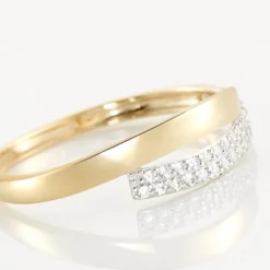Bague Vero Or Jaune Oxyde De Zirconium