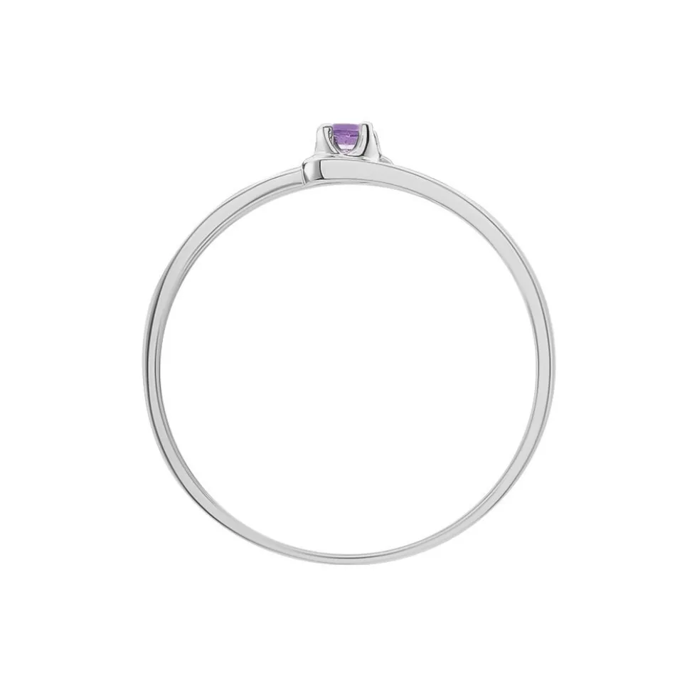 Bague Veroucha Or Blanc Amethyste
