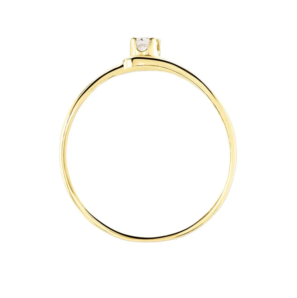 Bague Veroucha Or Jaune Oxyde De Zirconium