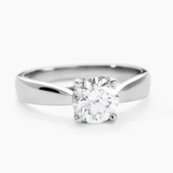 Bague Vicoeuria Ld Platine Blanc Diamant Synthétique