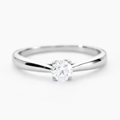 Bague Vicoeuria Ld Platine Blanc Diamant Synthétique