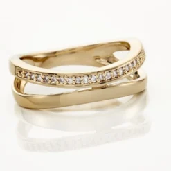 Bague Vitoria Plaqué Or Jaune Oxyde De Zirconium