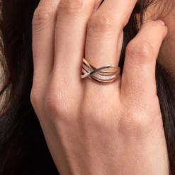 Bague Volya Or Tricolore Diamant