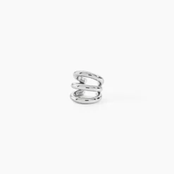 Bijoux D'Oreilles Arthemise Acier Blanc