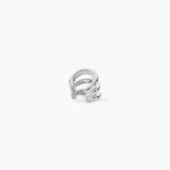 Bijoux D'Oreilles Arthemise Acier Blanc