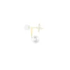 Bijoux D'oreilles Norah Or Jaune Perle De Culture Et Oxyde