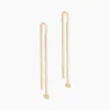 Bijoux D'oreilles Samiha Plaqué Or Jaune Oxyde De Zirconium