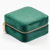 Boite à Bijou Tissu Vert