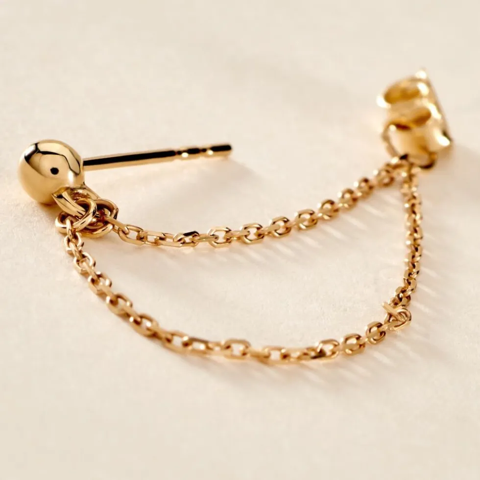 Boucle D'oreille Chander Or Jaune