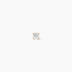 Boucle D'oreille Puce Unitaire Victoria Or Jaune Diamant