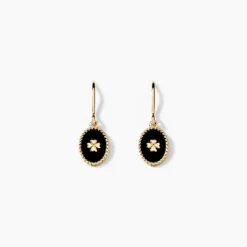 Boucles D'oreilles Black Jack Cosmoir Or Jaune